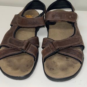 Timberland Breakwater Men’s Brown Leather Sport/Hiking Sandals Size 9M 87029